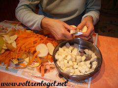 Navets et pommes de terre fraîchement récoltés pour une purée délicate
