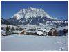 Station de ski de Lermoos, Tyrol, Autriche, au pied de la Zugspitze