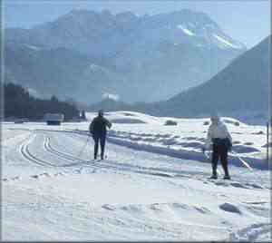 Compétition sportive sur les pentes alpines de l'Ehrwalder Almbahn