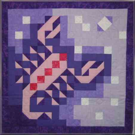 modèle de patchwork en tissus motif Le Scorpion