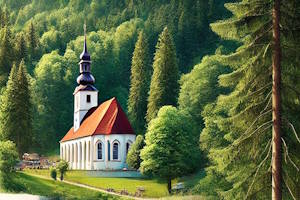 Forêt Noire et Monastère d'Allerheiligen en Allemagne