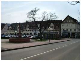 La ville de Freudenstadt, magasin pour faire du shopping