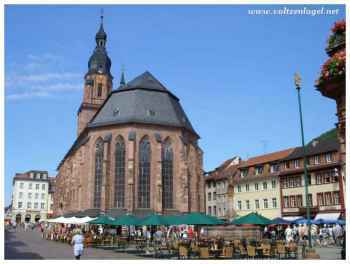 Architecture ancienne et charme authentique de la Place du Marché à Heidelberg