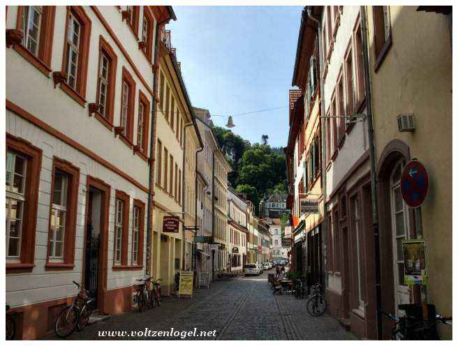 Promenade dans les ruelles d'Heidelberg, les jolies façades colorées