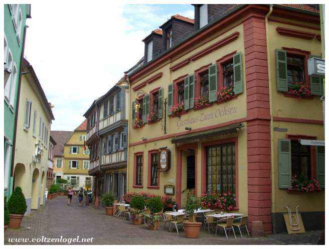Ladenburg. Ville médiévale du Bade-Wurtemberg en Allemagne