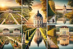 Parc fleuri du Château de Schwetzingen avec ses jardins enchanteurs