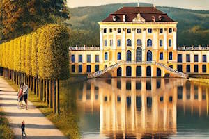 Façade historique du Château de Schwetzingen, témoin du XVIIIe siècle