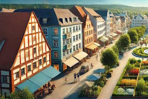 Marché traditionnel et artisanat local à Offenbourg, Allemagne