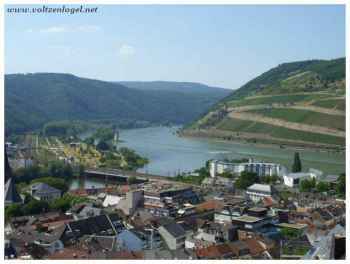 Bingen am Rhein. La vallée du Rhin romantique en Allemagne