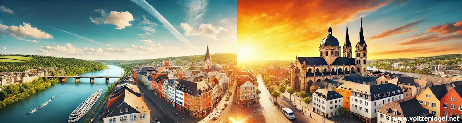 Ville de Coblence Vallée du Rhin en Allemagne