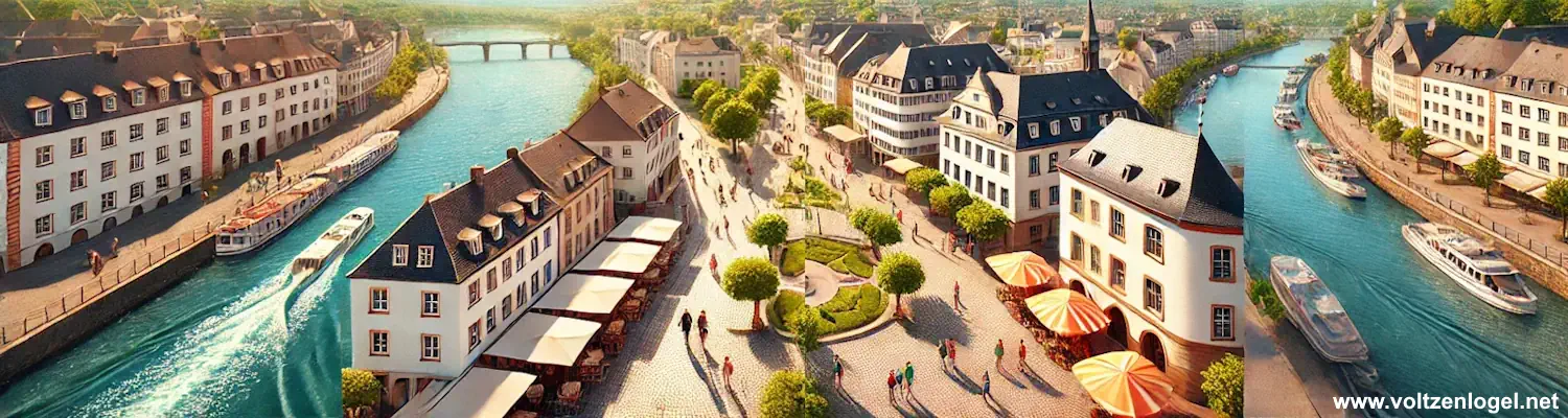 Ville de Coblence Vallée du Rhin en Allemagne