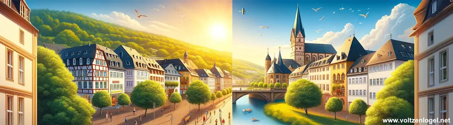 Ville de Coblence Vallée du Rhin en Allemagne