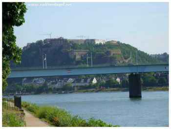 Coblence au bord du Rhin en Allemagne. Le meilleur de la ville de Coblence