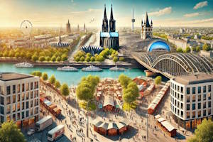 Vue imprenable sur le Rhin depuis la cathédrale