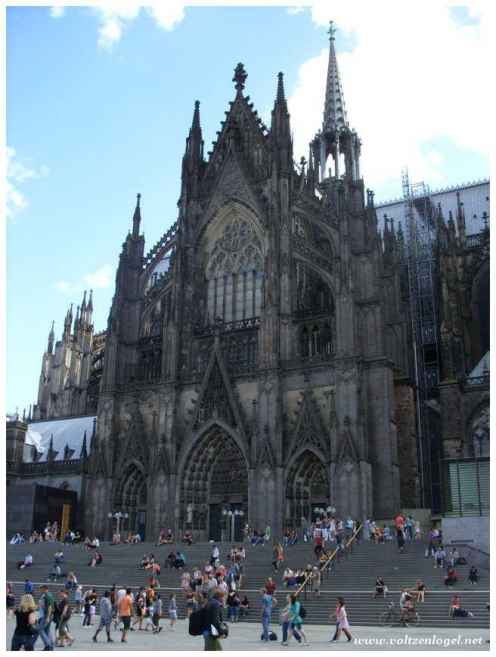 Cologne au bord du Rhin en Allemagne. Le meilleur de la ville de Cologne