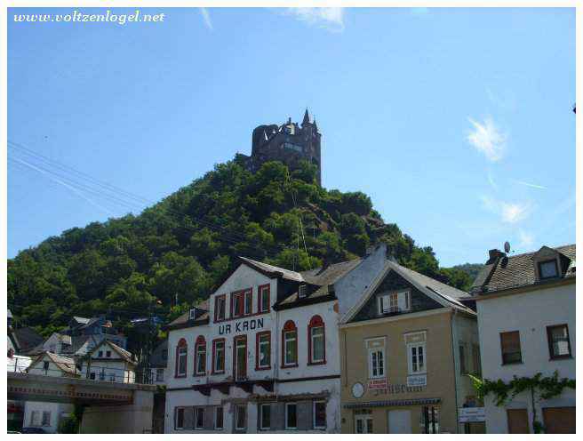 Tour historique offrant une vue imprenable sur la vieille ville de Sankt-Goarshausen.