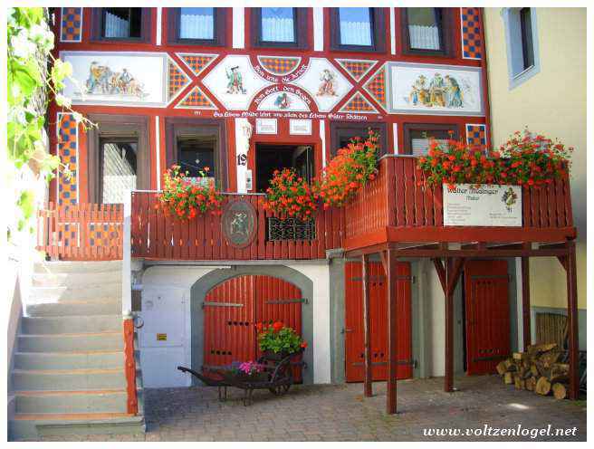 Château fort du Katz surplombant le Rhin à Sankt-Goarshausen