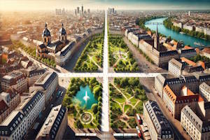 Vue de Mannheim entre culture et nature