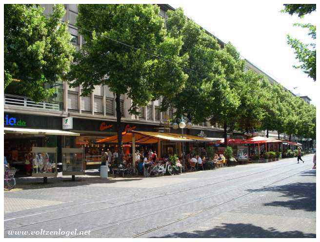 Architecture historique de Mannheim le long du Rhin