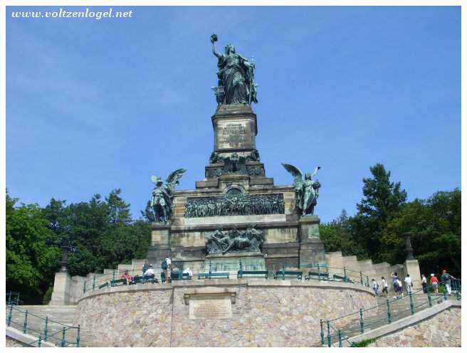 Niederwald Germania: Panorama Rhin et histoire allemande.