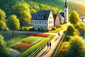 Sentiers de randonnée à Remagen avec vue sur la vallée du Rhin
