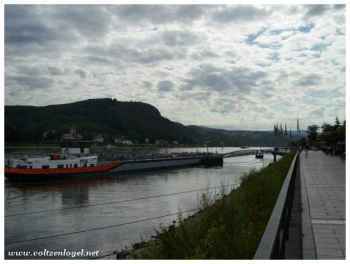 Remagen au bord du Rhin en Allemagne