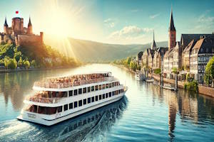 Croisière et vue panoramique de Rüdesheim