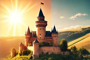 Château Boosenburg à Rüdesheim, vestige médiéval