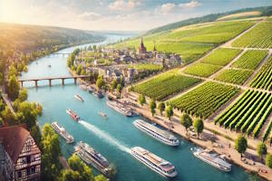Vignobles de Rüdesheim, vallée du Rhin