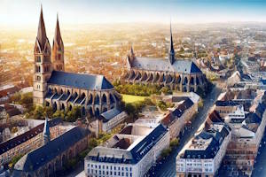 Maisons à colombages et rues animées de Spire