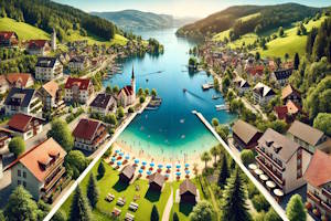 Village pittoresque de Hinterzarten dans la Haute Forêt-Noire