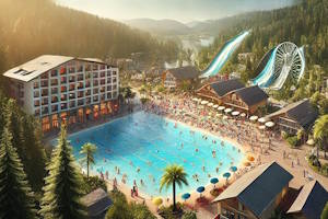 Personnes profitant des activités nautiques sur le lac Titisee