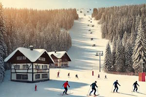 Forêt-Noire en hiver, paysages enneigés et ski