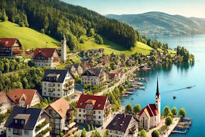 Vue panoramique du village de Hinterzarten en Allemagne
