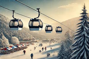Paysage enneigé de Hinterzarten avec chalets traditionnels