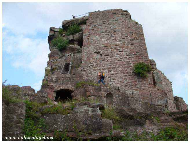 Crépuscule au Château de Fleckenstein, ambiance mystique