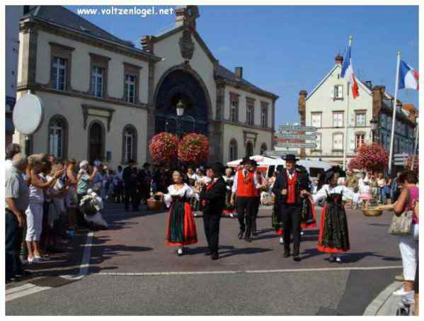 Défilé coloré de la Fête du Houblon à Haguenau, célébrant les folklores du monde.