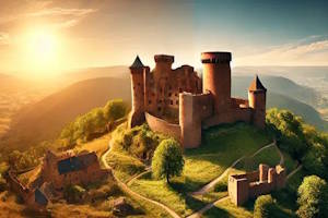 Vue imprenable sur Saverne depuis le château