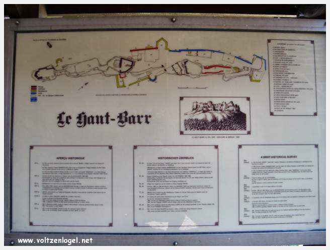 Panorama du Château Fort du Haut-Barr, symbole de l'histoire et de la beauté de l'Alsace