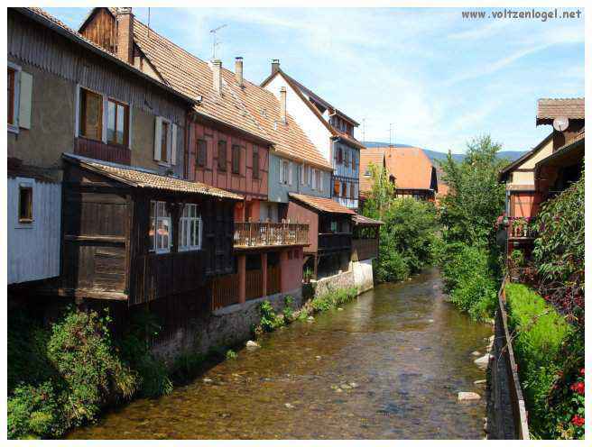 La ville médiévale de Kaysersberg sur la route des vins d'Alsace