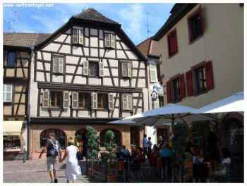 La commune de Kaysersberg située dans l'Est de la France en région Alsace