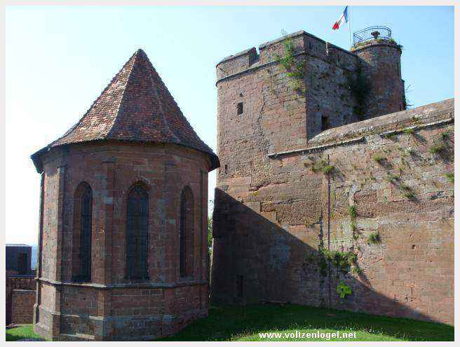 Vue panoramique sur les Vosges du Nord depuis le château.