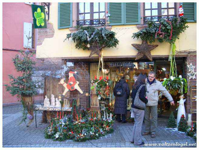 Ribeauvillé en Alsace. Le Marché médiéval de Noel