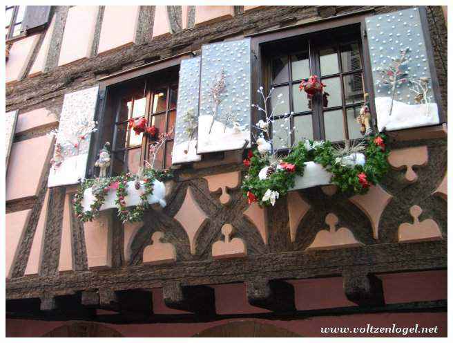 Ribeauvillé en Alsace. Le Marché médiéval de Noel
