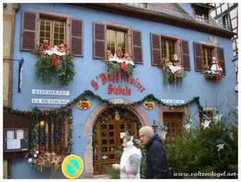 Le marché médiéval de Noël a Ribeauvillé en Alsace