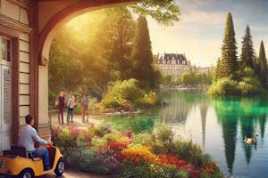 Vue emblématique du Parc de l'Orangerie