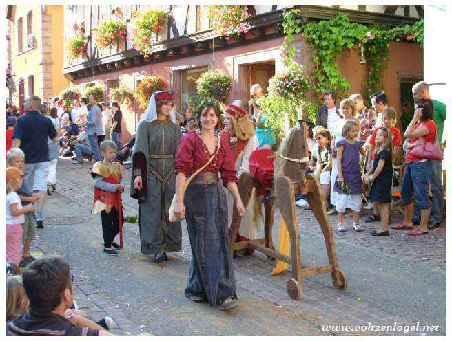 Fête des ménétriers à Ribeauvillé en Alsace. Le Pfifferdaj
