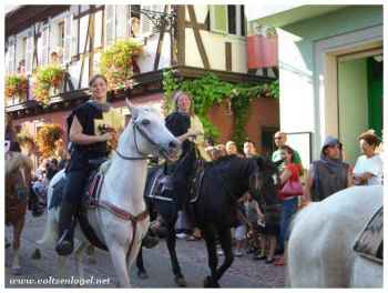 Fête des ménétriers à Ribeauvillé en Alsace. Le Pfifferdaj