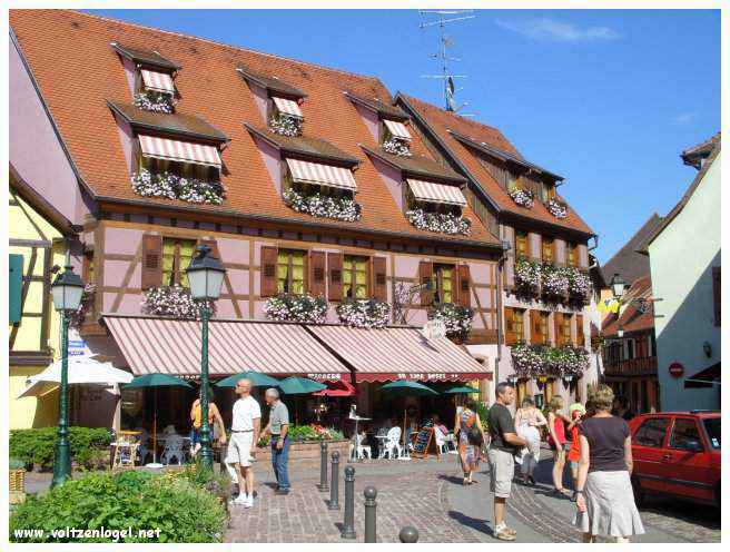 Château médiéval dominant les vignobles de Ribeauvillé en Alsace.