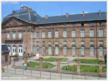 La ville de Saverne en Alsace. Le majestueux Château des Rohan